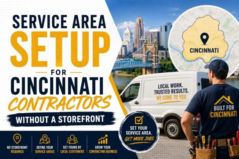 Service Area Setup for Cincinnati Contractors Without a Storefront